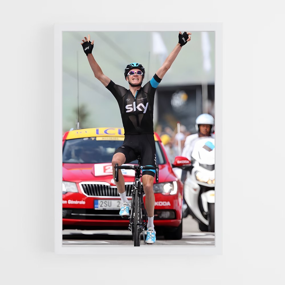 Poster La Victoire de Froome – affiche Cyclisme (vue 3)